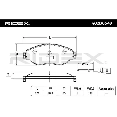 402B0549  2.webp - Alternative Part Numbers: 402B0549 , 5Q0698151K , 8V0698151C , JZW698151AT , 3Q0698151B , JZW698302DG , 5Q0698151AG, 5Q0698151G