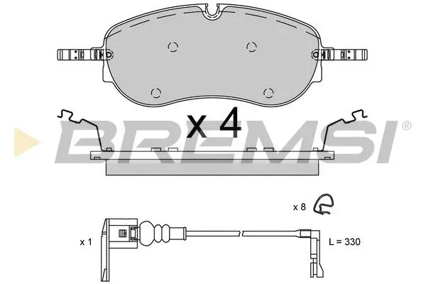 FRONT BRAKE PAD (BP3949)