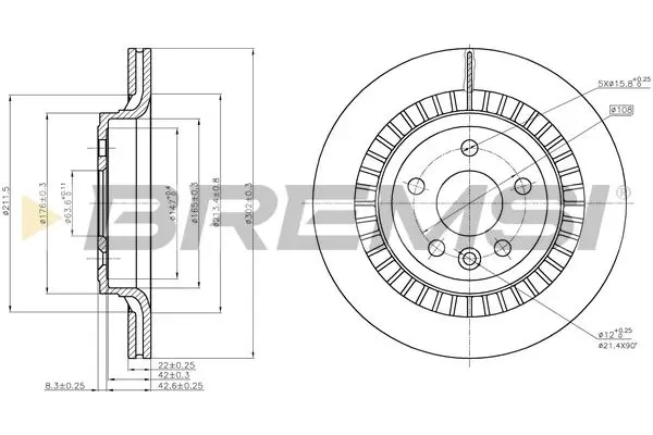 REAR BRAKE DISC SET