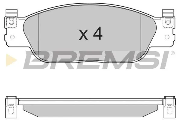 FRONT BRAKE PAD - BP3224, C2C15990, C2C20686, C2C23786, CSC23786, XR830139, XR837417, XR858178