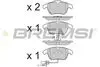 FRONT BRAKE PAD - BP3348, 8K0698151A, 8K0698151F , 8K0098301F
