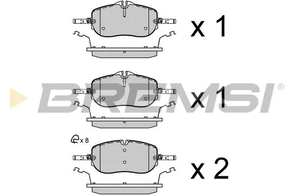 FRONT BRAKE PAD - BP3994, A0004203003, A0004203003(MERCEDES-BENZ)