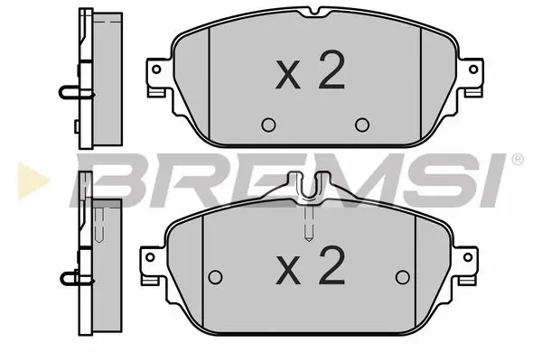 FRONT BRAKE PAD - BP3640, A0004208700, A0004208903, A0004209703, A0084203620, A0084203720, BP3640(BREMSI), A0004208700(MERCEDES-BENZ), A0004208903(MERCEDES-BENZ), A0004209703(MERCEDES-BENZ), A0084203620(MERCEDES-BENZ), A0084203720(MERCEDES-BENZ)