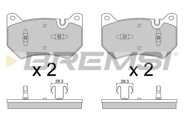 FRONT BRAKE PAD - BP3869 , 80A698151B , 80A698151F, BP3869(BREMSI), 80A698151B(VW AUDI SKODA), 80A698151F(VW AUDI SKODA)