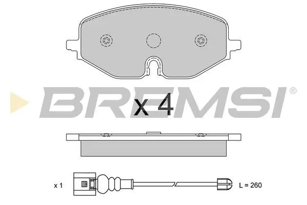 FRONT BRAKE PAD - BP3987, 5WA698151A , 5WA698151P , 5WA698151Q, BP3987(BREMSI), 5WA698151A(VW AUDI SKODA), 5WA698151P(VW AUDI SKODA), 5WA698151Q(VW AUDI SKODA)
