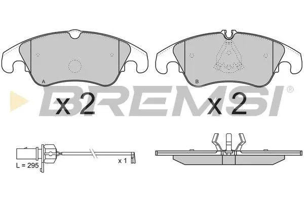 FRONT BRAKE PAD - BP3347, 4G0698151, 4G0698151AA, 4G0698151D, 4G0698151L, 8K0698151, 8K0698151B, 8K0698151C, 8K0698151D, 8K0698151E, 8K0698151G, 8K0698151H, 8K0698151J, 8K0698151K, 8K0698151L, 8R0698151, 8R0698151A, 8R0698151S