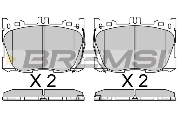 REAR BRAKE PAD - BP3762, A0004204900, A0004205000, A0004207900, A0004208403, A0004209000, A0004209003