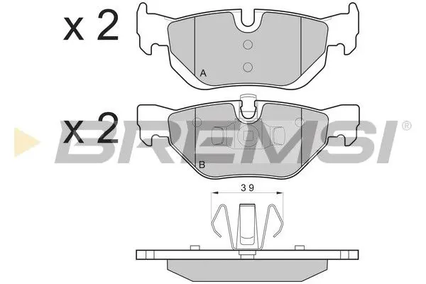 REAR BRAKE PAD - BP3194, 34216767148, 34212409257, 34121288894, 34121288893, 34121288892, 34121288891, 2288892, 2288891