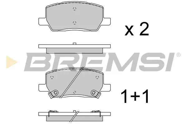 REAR BRAKE PAD - BP3961, 100767800A , 109741600A, 109741600B , 109741600C