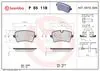 REAR BRAKE PAD - P85118, 4G0698451, 4G0698451B, 4G0698451C, 4G0698451H, 4G0698451J, 4H0698451A, 95B698451E, 9A769845100, 4G0698451A, 8K0698451B