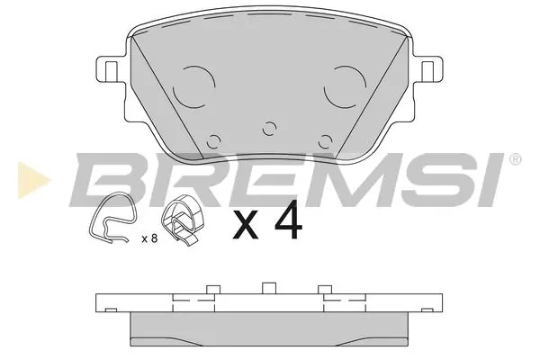 REAR BRAKE PAD - BP3855, A0004205703, A0004205703(MERCEDES-BENZ), A0004207500, A0004204502, A0004205203, A0004207700, A0004209905