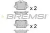 REAR BRAKE PAD - BP3914, 34206888831, 34206888832